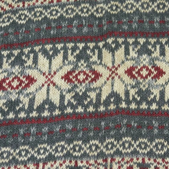Structure VINTAGE SNOWFLAKE PULLOVER SKI SWEATER Cotton Blend MEN'S XL S1-8426 - Picture 6 of 7